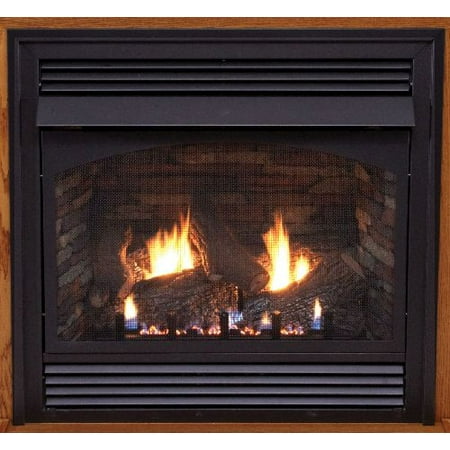 Premium 32" Vent-Free Thermostat Control LP Fireplace with Blower
