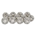 thumbnail image 2 of Mela Artisans 12-Pack Ceramic Kitchen Cabinet Knobs - Grey & White Leaf, 2 of 8