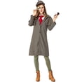 thumbnail image 2 of Disfraz de detective para mujer adulta/disfraz de cosplay/accesorios para actuación en escenario, 2 of 5