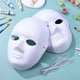 thumbnail image 3 of 5 máscaras en blanco para Halloween, cosplay, fiesta, disfraz, blancas, para mascaradas, 3 of 4