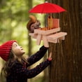thumbnail image 4 of Squirrel Feeding Table Animal Wooden Corn Cob Holder Feeder Outdoor Squirrel Feeder, 4 of 5