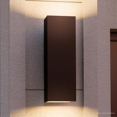

Urban Ambiance Luxury Loft Outdoor Wall Light Size: 18 H x 6 W with Style Elements Olde Bronze Finish UHP1110