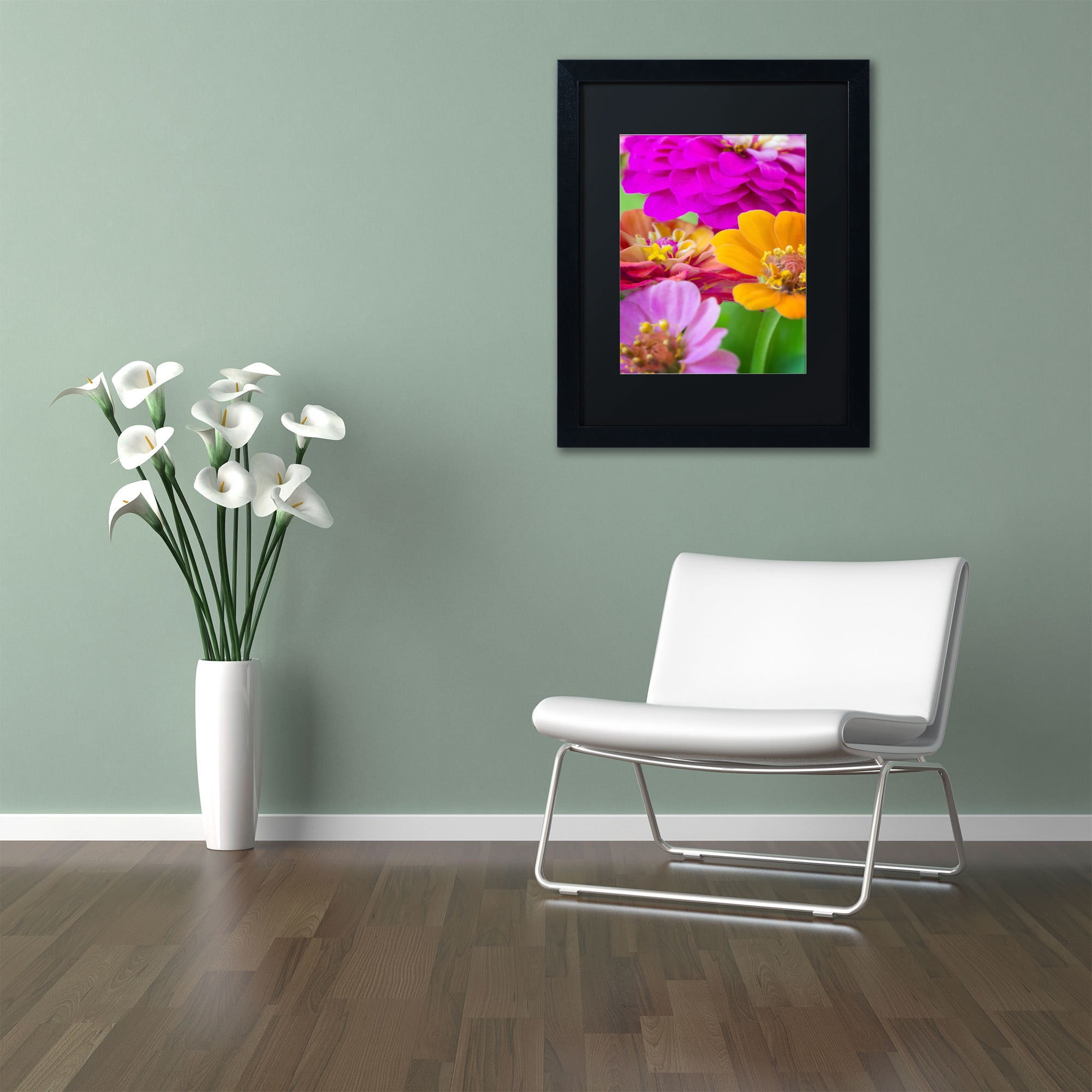Trademark Fine Art "Bouquet of Inias" Canvas Art by Philippe Sainte-Laudy, Black Matte, Black Frame
