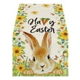 thumbnail image 1 of Under 10 Decorative Table Banner Easter Table Flag Holiday Bunny Egg Little Printed Vintage Easter Decor Linen Tablecloth Easter Home Decorations, 1 of 7