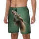 thumbnail image 1 of Balery Squirrel Bañador para hombre, shorts de playa de secado rápido con entrepierna y forro de compresión-Small, 1 of 6