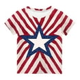 thumbnail image 6 of MKOSPLRT Kids Short Sleeve Holiday Shirts 3-12 Years Crew Neck 4th of July T Shirts Cute Stars and Striped Graphic Tees for Boy Girl, 6 of 7