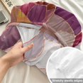 thumbnail image 4 of King Size Fitted Sheet Set - Pink Purple Geometric 3 Piece Bedding Sets 16" Deep Pocket Fitted Sheet with 2 Pillowcases, Farmhouse Stained Glass Abstract Art Brushed Microfiber Hotel Bed Sheets, 4 of 9