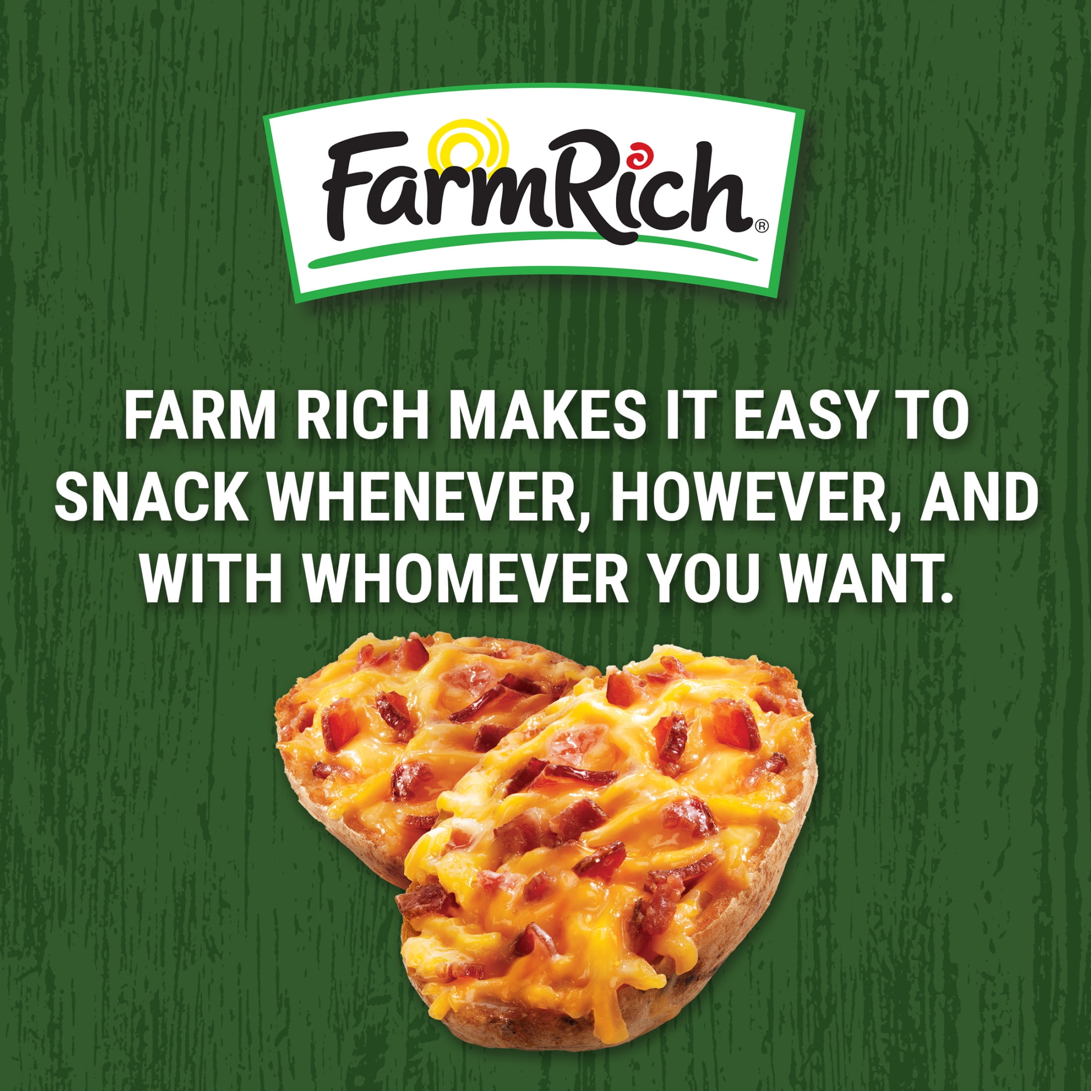 Farm Rich Loaded Potato Skins, 14.3 oz (Frozen Snacks and Appetizers)
