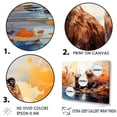 thumbnail image 4 of Designart "Beavers' Environment Illustration" Animals Beaver Picture Framed Canvas Wall Art, 4 of 5