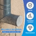 thumbnail image 4 of Uxcell Gutter Guard Filter, Termination Cap Mesh Screen Roof Vent Cover Stainless Steel Conical Exhaust Pipe Cover 2.56"-2.1"(65mm to 53.5mm), 4 of 7