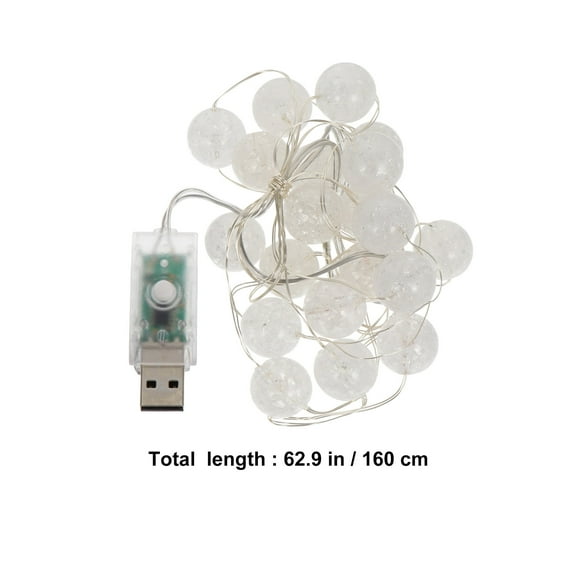STRANDCHIC Decorative Warm White Crack String Lights 1 Set for Home Decor Indoor Outdoor Lighting