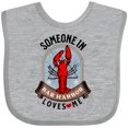 thumbnail image 3 of Inktastic Someone in Bar Harbor Maine Loves Me Boys or Girls Baby Bib, 3 of 4