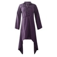 thumbnail image 4 of Vendredi Fou TIMIFIS Robes d'Automne Mode Femmes Manches Longues Ajustées Col Rabattu Robe Asymétrique Asymétrique Haute-Basse pour Dames Robes d'Invitée de Mariage d'Automne, 4 of 6