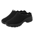 thumbnail image 1 of 1 par de zapatos casuales de suela gruesa para mujer, calzado transpirable para el tiempo libre, 1 of 8