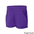 thumbnail image 4 of Girls' French Terry Ruffle Pocket Short, 4 of 5
