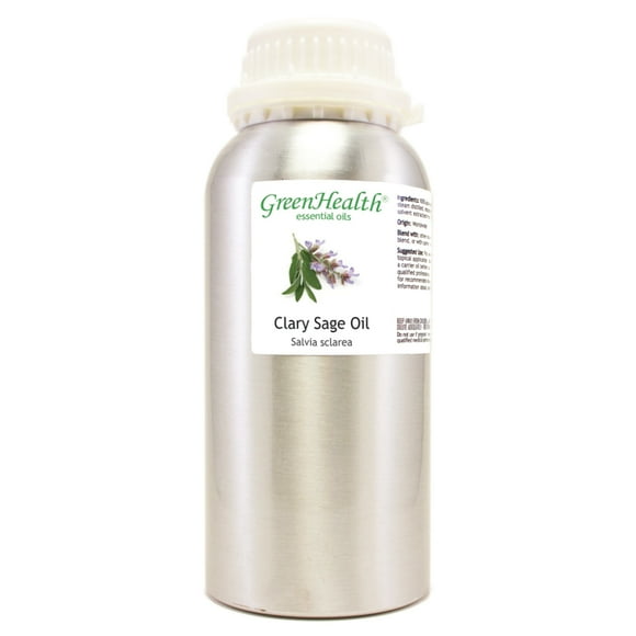 Clary Sage Essential Oil 16 fl oz Aluminum Bottle w/ Cap