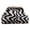 Black, variant on Striped Snap Shut Makeup Bag for Women, Wide Open Clutch Pouch with Spacious Storage, Soft Woven Travel Cosmetic Organizer for Daily Use