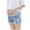 Light Blue, variant on Women Maternity Jean Shorts Over Belly Stretch Ripped Denim Pants Summer Comfy Breathable Pregnancy Jeans Light Blue M