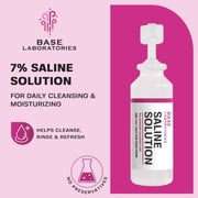 Base Laboratories 7% Sodium Chloride Saline Solution Vials, Preservative-Free, USP Grade, Single-Use 5 mL Ampoules, 25 Count