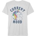 thumbnail image 1 of Jem - Camiseta gráfica para hombre con estado de ánimo actual, color blanco, talla mediana, 1 of 1