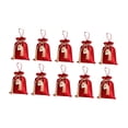 thumbnail image 2 of 10 bolsas de dulces para bodas, rojas, con asa y cordón para fiestas. M, 2 of 9