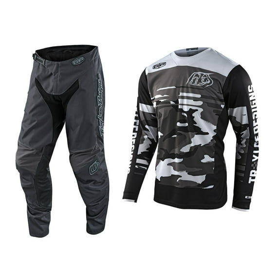 Troy Lee Designs GP Formula Grey Jersey Mono Pant Combo (XX-Large / Pant W38)