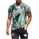 thumbnail image 5 of Camisetas de Manga Larga de los Hombres Relief Steed Impresión Gráfica Tee, Sudadera de Cuello de la Tripulación Casual para Al Aire Libre, Vacaciones Y Uso Diario, 5 of 6