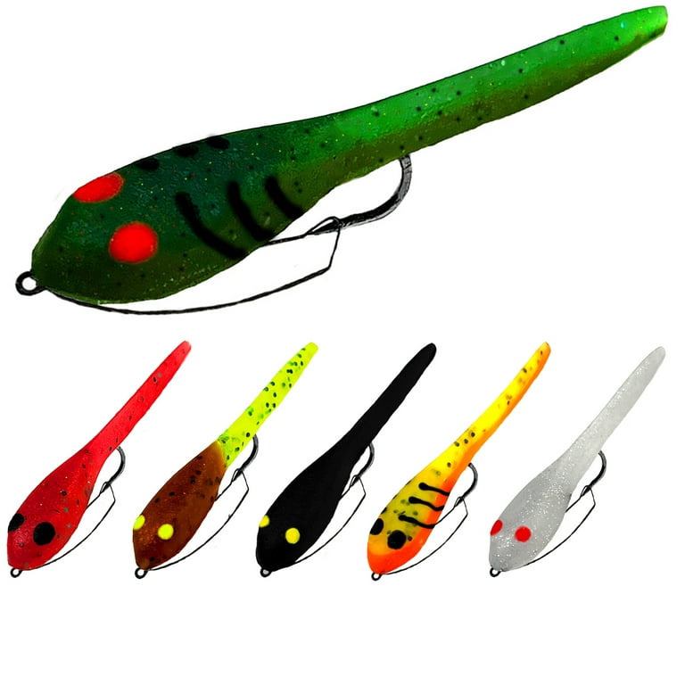 Delong Lures - 3 Weedless Tadpole Fishing Lures 
