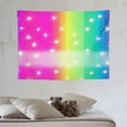 thumbnail image 4 of COMIO Glitter Rainbow Tapestry Wall Hanging Colorful Stripes Tapestry for Kids Boys Girls Pastel Wall Tapestry Multicolor Wall Art for Bedroom Living Room,Medium 40x30 Inch, 4 of 7