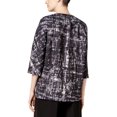 thumbnail image 2 of Anne Klein Womens Printed Blazer Jacket, Black, 16, 2 of 3