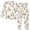 thumbnail image 2 of FORMRS Long Sleeve Top and Pants Pajama Set for Niños 2-Piece Sleepwear, Sizes 18M-8Y, Floral Plaid, 2 of 6