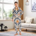 thumbnail image 6 of FORMRS Onesies Pajama for Adults Unisex Hoodie Winter Jumpsuit One Piece Sleepwear, Sizes S-2XL, Orange Art Pattern, 6 of 7