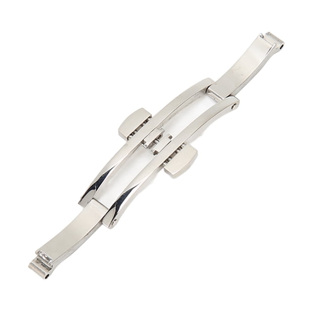 Stainless Steel Double Push Button Folding Clasp For Watch Band, Scope Of Application For Steel Watch Strap, Fine Workmanship, Multiple Applicable Place, Eco Friendly