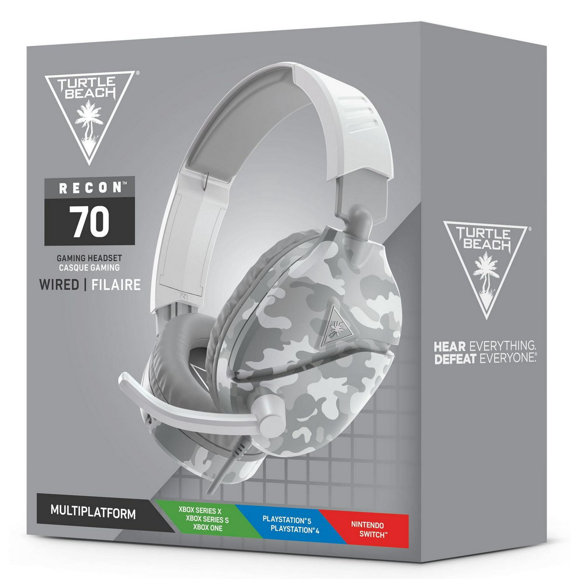 Turtle Beach Recon 70 Arctic Camo Gaming Headset Xbox One Xbox Series X S PS4 Pro PS4 PS5 Nintendo Switch 1 Mobile Xbox One PlayStation Walmart