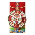 thumbnail image 1 of Enveloppe Rouge-Or Rotative Enveloppe Rouge Verticale Paquet Rouge Pailleté Papier Ensemble de Paquets Rouges Festifs Design Rotatif Multi-Motifs Texture Robuste Enveloppe Rouge de Vacances Cadeau de Mariage, 1 of 7