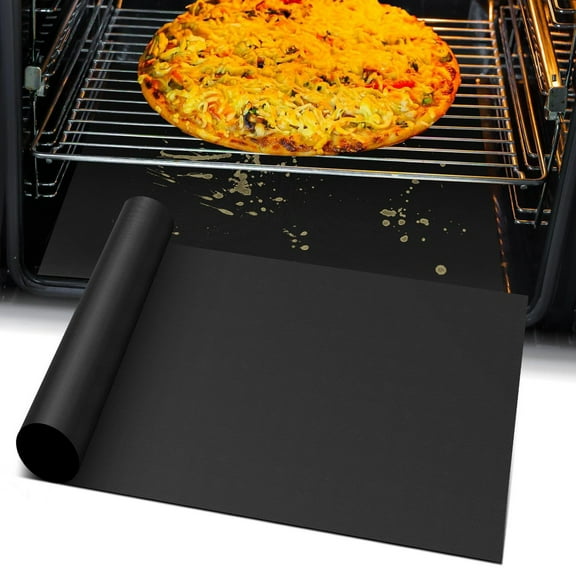 Callipe 2/4Pcs Non-Stick Oven Liner Large Heavy Duty Oven Protector Reusable Heat Resistant Stovetop Cover for Electric Gas Toaster Microwave