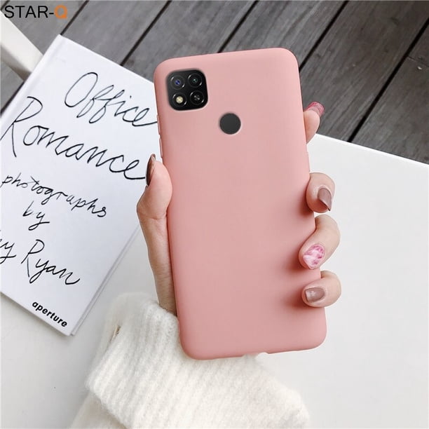 Funda de teléfono de silicona de Color caramelo para Xiaomi Redmi 9C Nfc 9A 9AT mate suave Tpu contraportada Xiomi Redmi9c Redmi9a Fundas Coque Tan Jianjun unisex