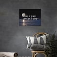 thumbnail image 2 of Give It to God and Go to Sleep Sign Canvas Wall Art Quiet Sea Moon Pictures for Bedroom Wall Decor Christian Religious Inspirational Painting Print Artworks Home Decor Framed for Living Room 16"x12", 2 of 7