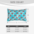 thumbnail image 4 of Naloa Crab Swims In The Ocean Pillowcase, Throw Pillowcase, Wrinkle-Free, Stain-Resistant with Hidden Zipper for Bedroom Sofa-14"x20", 4 of 6