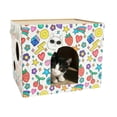 thumbnail image 5 of Oodles Customizable Doodle 1-Story Indoor Cardboard Cat Scratcher House with Durable Corrugated Scratching Pads, Multicolored, One Size, 5 of 13