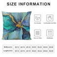 thumbnail image 5 of SHANXI  Throw Pillow Covers Colorful Texture Purple Green Blue Gold Foil Square Pillowcases for Home Decor Sofa Car Bedroom Pillow case 12x12in, 5 of 5