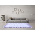 thumbnail image 3 of Ahgly Company Indoor Round Abstract Blue Modern Area Rugs, 5' Round, 3 of 4