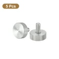 thumbnail image 3 of Unique Bargains Vis Moletées pour Pouce M6x12 mm, Lot de 5 Boulons Plats à Tête Moletée en Acier Inoxydable 304, 3 of 5