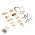 thumbnail image 4 of Hair Rings, Gold Hair Accessories For Braids Hair Jewelry Rings  For Bridal For Wedding, 4 of 8