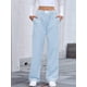 thumbnail image 4 of Pantalones Bóxer A Rayas para Mujer, de Algodón, para Estar en Casa, Informales, A Cuadros, Estilo Y2K, con Bolsillos Azul XL, 4 of 9