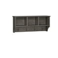 thumbnail image 3 of RiverRidge Woodbury Entryway Wall Shelf with Coat Rack Cubby Storage - Weathered Woodgrain, 3 of 10