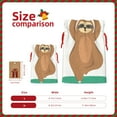 thumbnail image 3 of Pofeuu Cute Sloth In Yoga Pose Tree Print Burlap Bags with Drawstrings Drawstring Gift Bags Pouch Bag for Thankgiving Birthday Party Gift Wrapping Treats and Party Favors-Small, 3 of 9