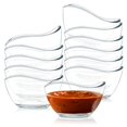 thumbnail image 1 of Vikko Juego de tazones de vidrio de 12 tazones decorativos de vidrio para postre, plato de vidrio de 2.25 onzas para postre, dulces, preparación de cocina, apto para lavavajillas, 1 of 1