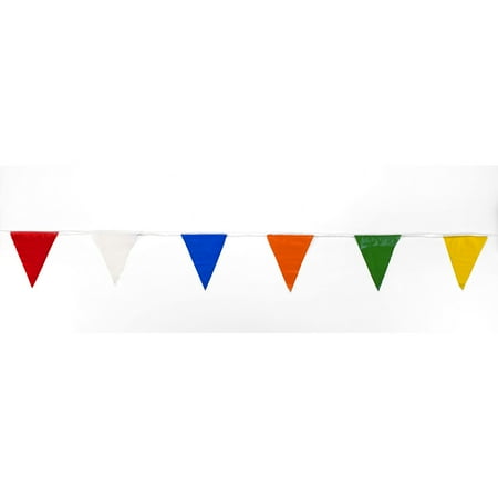 UPC: 0764083499112 | Mutual Industries Multi Pennant Flag 9 x 12 x 60 Multi Color 10/Pack 14991