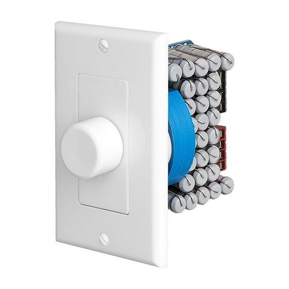OSD Audio VKR-120 150W In-Wall Knob Style Resistor Base In-Wall Volume Control (White, Almond, Bone)